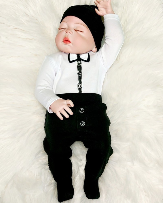 Body z długim rękawem Dżentelmen Bambarillo biały