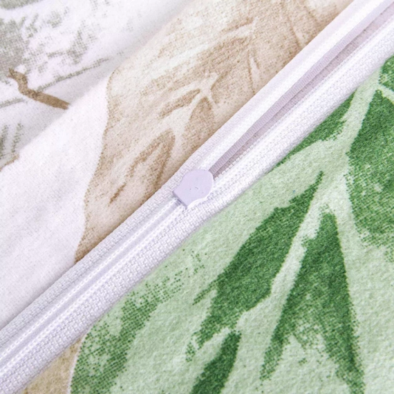 Pościel flanelowa liście 31505/2 Darymex beżowy