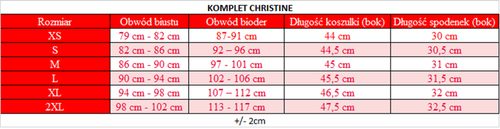 Christine Komplet Piżama Damska DKaren - czerwony