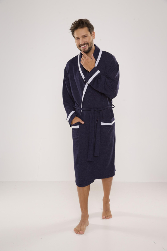 564 Bruno szlafrok męski De Lafense - jeans