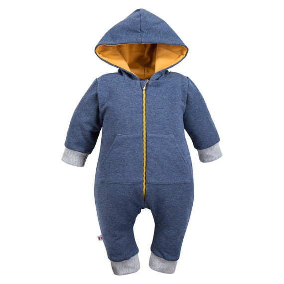 Pajac z kapturem kombinezon Hola Eevi - granatowy