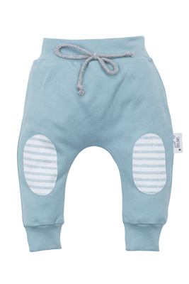 Spodnie niemowlęce dresowe "SWEET DREAMS" Makoma łatki