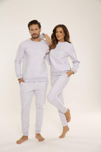 Bluza męska dresowa 813 Indigo Forex - jasny melanż