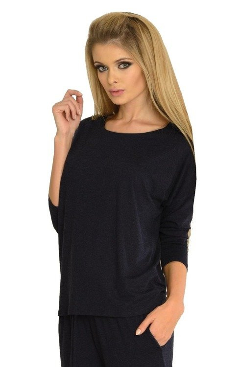 305 Paula Kombinezon Piżama Damska -granat