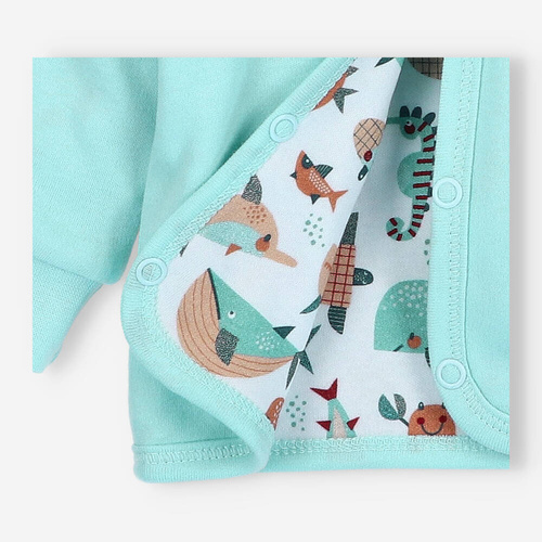 Bluza dresowa chłopięca Morskie Zwierzątka Nini błękitny