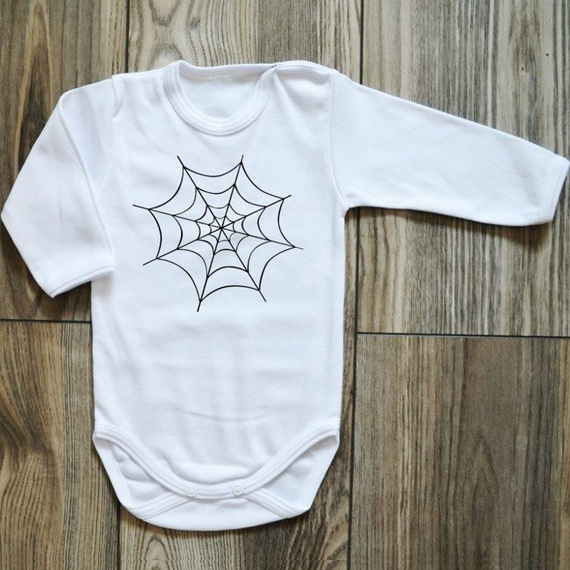 Body długi rękaw na Halloween "PAJĘCZYNA" Moocha czarne