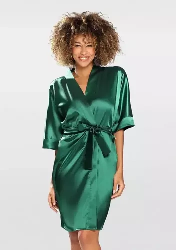 Podomka damska satynowa 100 Dkaren - zielony