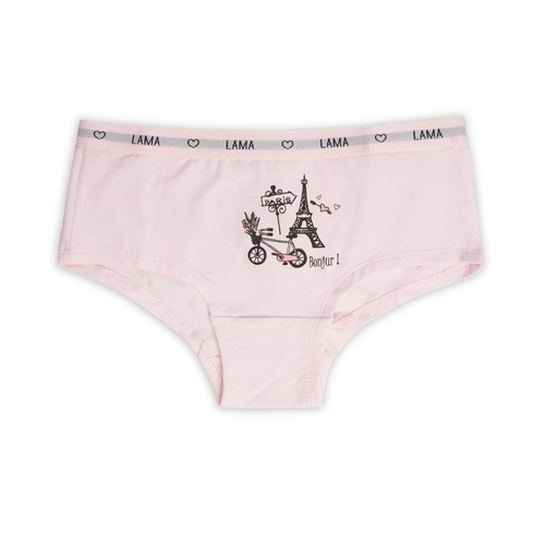 Figi dziewczęce G-569 SZ A'3 Lama jasny różowy