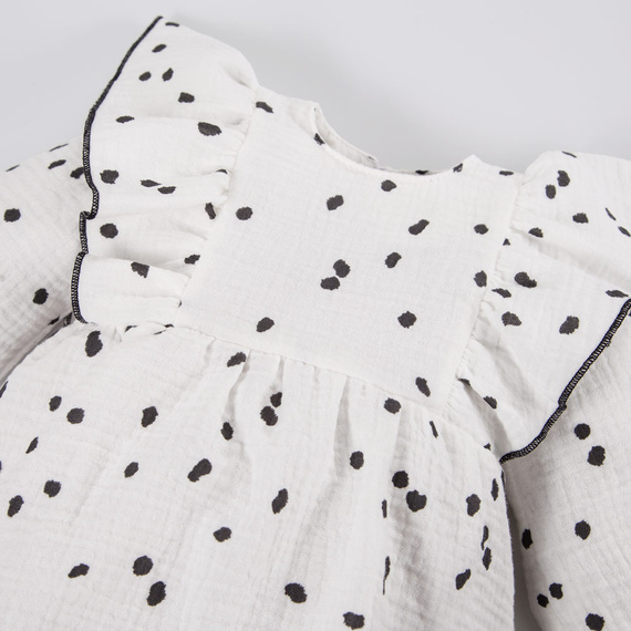 Sukienka muślinowa Dogs & Spots Eevi - off white