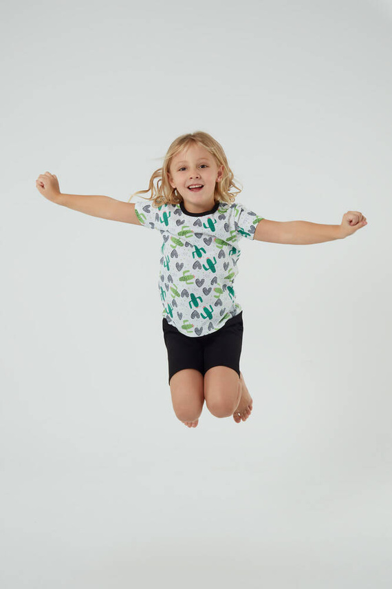 Piżama dla dziecka Picos Italian Fashion - druk/czarny