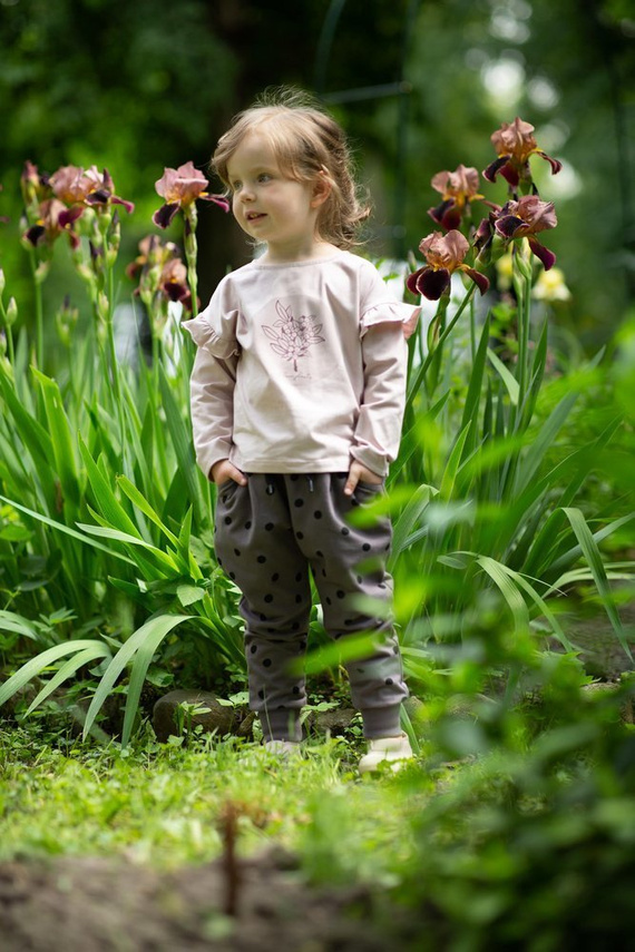 Pumpy spodnie Julia Pinokio - grafit druk