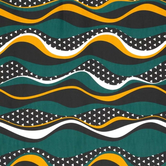 Pościel satynowa fale Nika 50 Eurofirany morski