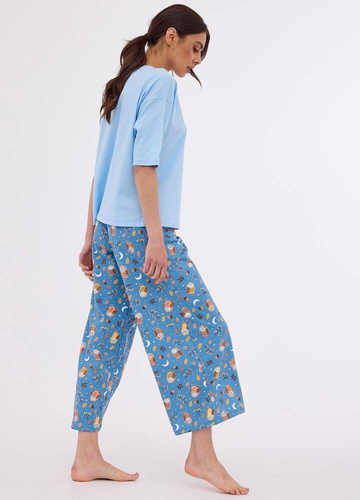 Piżama damska 843/384 Alex Cornette niebieski