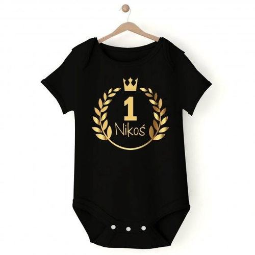 "ROCZEK" body krótki rękaw Moocha czarny