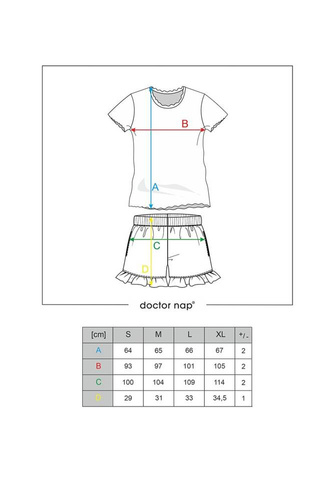 PM.4315 Piżama Damska Doctor Nap - papaya