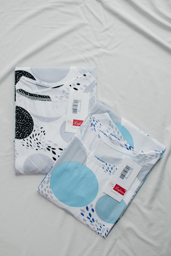 De Lafense 860 Amelia – koszula nocna damska z wiskozy, krótki rękaw