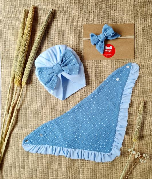 Turban 3015T Sophie Marija - niebieski