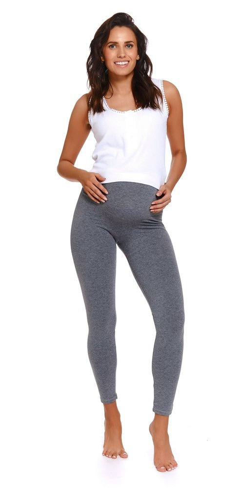LEG.4241 Legginsy Długie Ciążowe Doctor Nap - dark grey