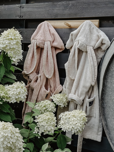 Szlafrok dziecięcy bambusowy Linen Makaszka