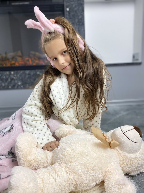 367 Melanie Szlafrok Dziecięcy Forex - ecru