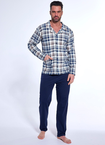 Piżama męska rozpinana 114/77 Cornette granatowy