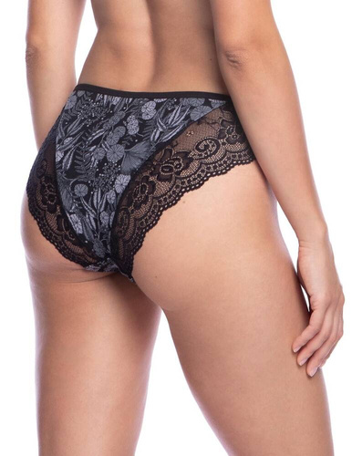  Figi Damskie L-1574 BI Lama  czarny szary