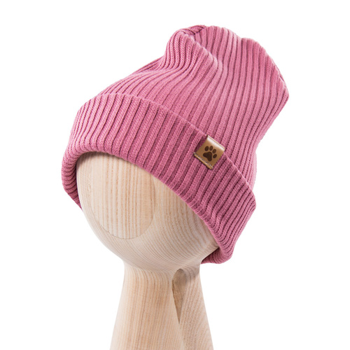 Czapka niemowlęca Dogs & Spots Eevi- jagodowa