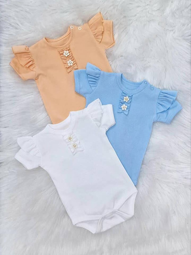 Body z krótkim rękawem Ola Bambarillo morelowy