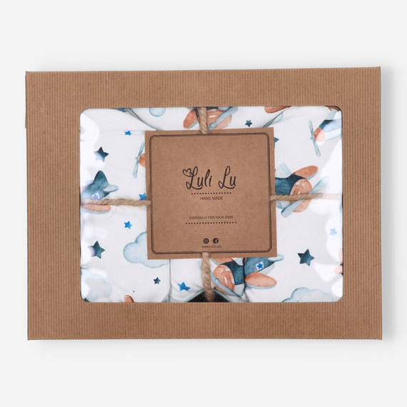 Śpiworek niemowlęcy z poduszką LUL-0037 Samoloty Luli Lu