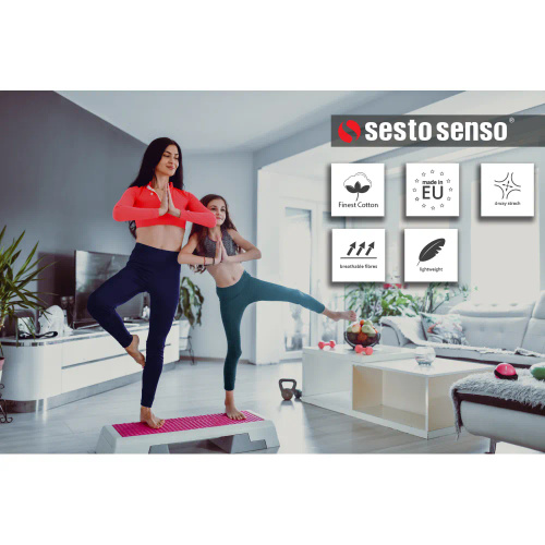 Legginsy damskie sportowe kolarki kryjące krótkie Sesto Senso fioletowy