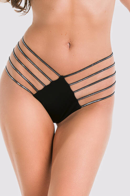 01109 Royale Figi damskie brazyliany Mediolano czarny 