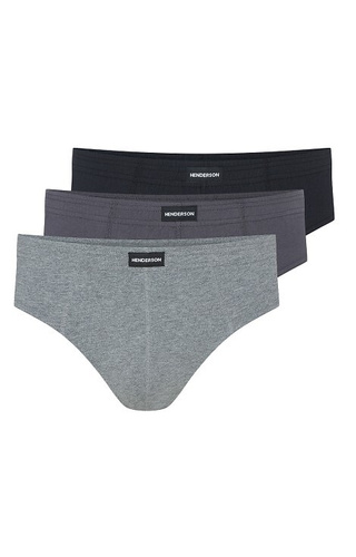 Bawełniane slipy męskie Henderson 1446 K672– wzorzyste, 3-pak