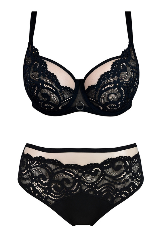 Biustonosz półusztywniony 01076 Tango Mediolano czarny