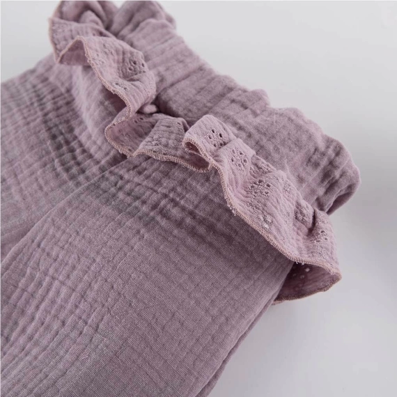 Spodnie muślinowe Botanic Eevi - wrzos