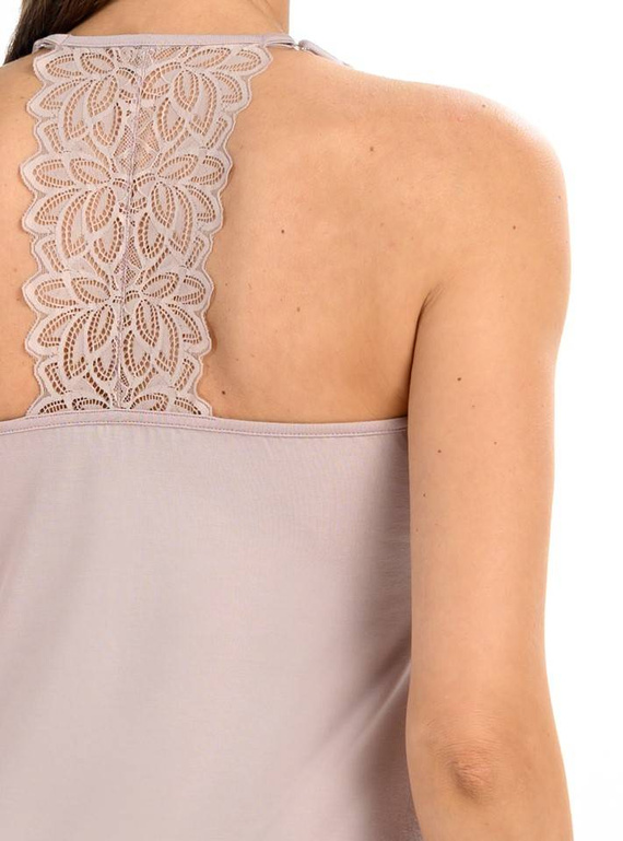 Koszula nocna z koronką Kolhi Teyli - kakaowy