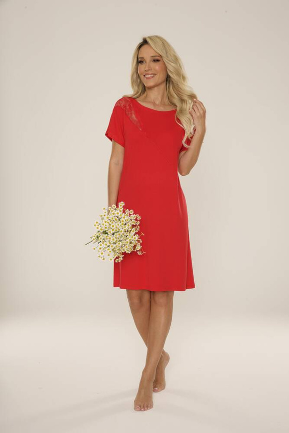 Koszula nocna 737 Velar Forex - czerwony