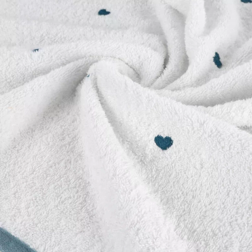 Ręcznik dziecięcy Serca Baby 58 Eurofirany biały/niebieski