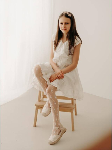 Aurelia Y5112 Rajstopy dziewczęce 20 den Fiore- rose baletto