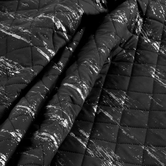 Narzuta dekoracyjna Blink 1 Design91 czarny/srebrny