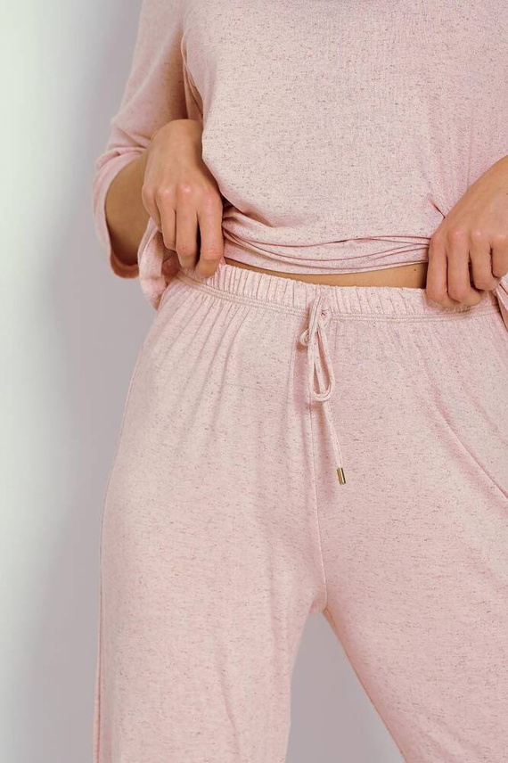 Piżama Damska 3340 Sara Taro- pudrowy róż