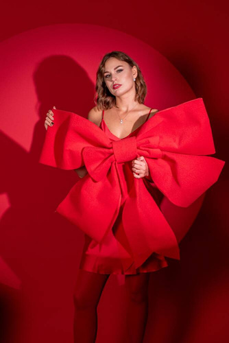 Koszula damska 758 Cordelia De Lafense - czerwony