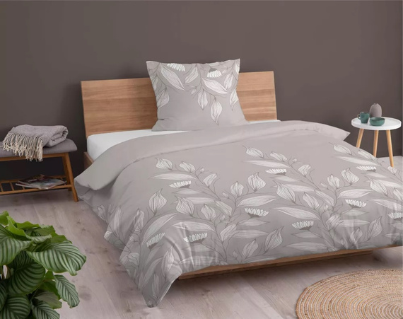 Pościel bawełniana 4957A liście Detexpol