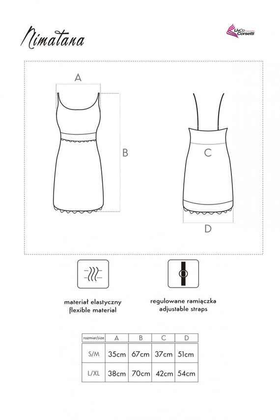 Koszula nocna Nimatana LC 90498 LivCo Corsetti Fashion