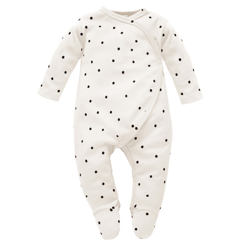 Pajac niemowlęcy Tres Bien Pinokio - ecru groszki