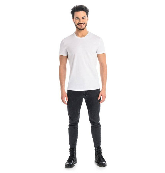  Teyli T-Shirt Męski Bawełniany Luca- biały  