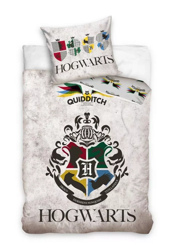 Pościel bawełniana Harry Potter C24 Carbotex szary