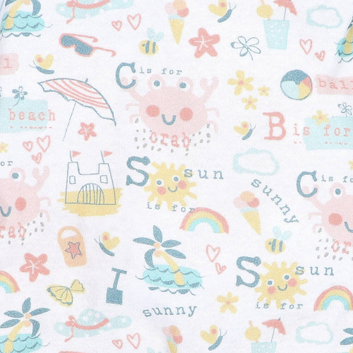 Śpiochy z bawełny organicznej Sunny Nini druk 