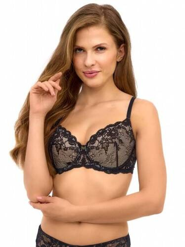 Biustonosz push-up 2509 Lupoline - czarny