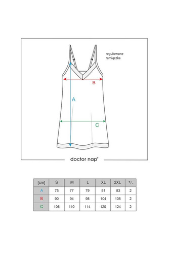 Koszula Nocna 5109 Doctor Nap - black