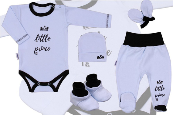 Wyprawka niemowlęca "Little Prince" Terjan - biały